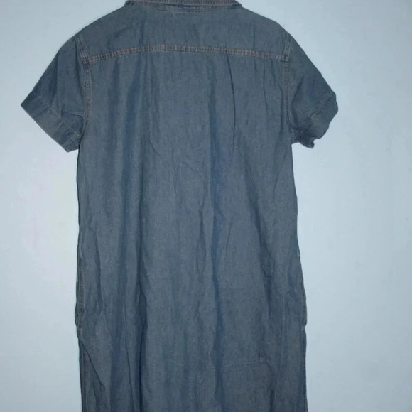 Vermont Country Store Brand Denim Midi Dress with Pockets Modest - Picture 9 of 12